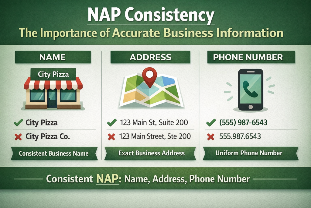 Local search engine: important factor , Nap